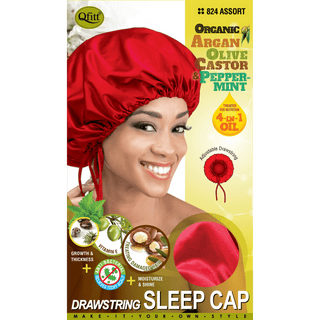 QFITT ORGANIC DRAWSTRING SLEEP CAP *824 - Beautylicious Canada