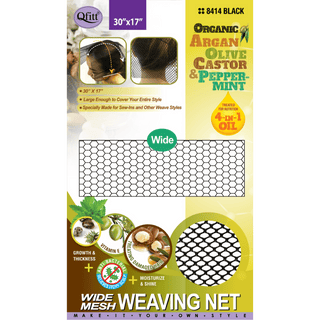 QFITT ORGANIC MESH WEAVING NETS *8414 BLACK - Beautylicious Canada