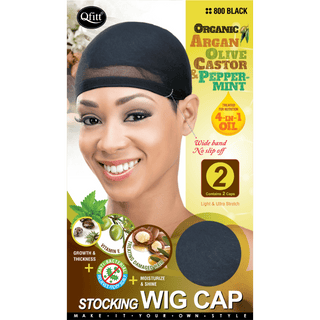 QFITT ORGANIC STOCKING WIG CAP - 2 CAPS *800 - Beautylicious Canada