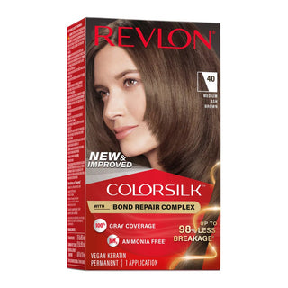REVLON COLOR SILK MEDIUM ASH BROWN (40) - Beautylicious Canada
