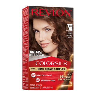 REVLON COLOR SILK MEDIUM GOLDEN CHESTNUT BROWN (46) - Beautylicious Canada