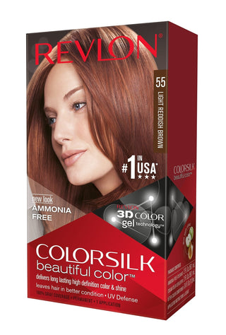 REVLON COLORSILK BEAUTIFUL COLOR - 55 LIGHT REDDISH BROWN - Beautylicious Canada