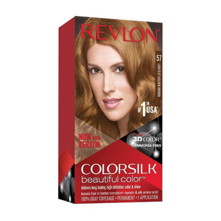 REVLON COLORSILK BEAUTIFUL COLOR - 57 LIGHT GOLDEN BROWN - Beautylicious Canada