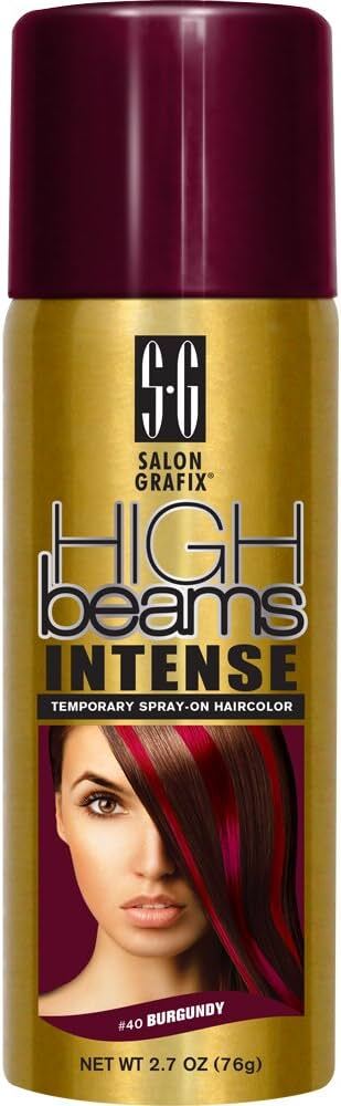 HIGH BEAMS INTENSE TEMP SPRAY-ON HAIRCOLOR - #40 BURGUNDY 2.7OZ