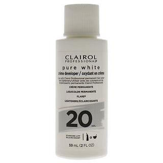 CLAIROL PROFESSIONAL PURE WHITE 2O VOL. CRÈME DEVELOPER 2OZ