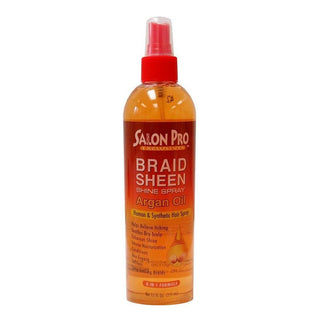 SALON PRO Argan Oil Braid Sheen Spray 12OZ - Beautylicious Canada