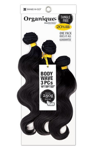 SHAKE - N - GO ORGANIQUE MASTERMIX BODY WAVE 3PCS BUNDLES 8.8OZ - Beautylicious Canada
