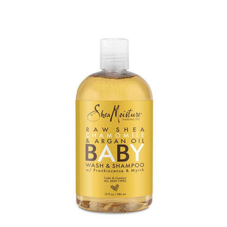 SHEAMOISTURE Raw Shea Chamomile & Argan Oil Baby Wash & Shampoo 13 OZ - Beautylicious Canada