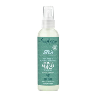 SHEAMOISTURE Wig & Wave Moisturizing Shine Enhancing Bond Release Hair Spray with Tea Tree & Borage Seed, 4.1 oz - Beautylicious Canada