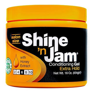 SHINE N JAM WITH HONEY EXTRACT CONDITIONING GEL 16 OZ - Beautylicious Canada