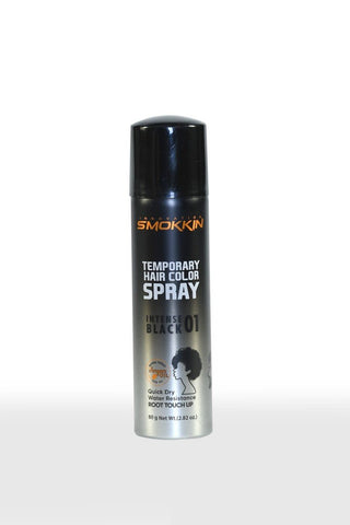 SMOKKIN TEMPORARY HAIR COLOR SPRAY - INTENSE BLACK 01 2.82OZ - Beautylicious Canada