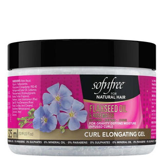 SOFN'FREE Flaxseed Oil & Rosewater Curl Elongating Gel 11oz - Beautylicious Canada