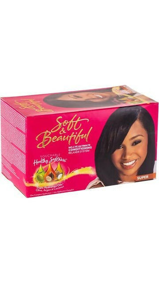 Soft and Beautiful No - Lye ultimate conditioning hair relaxer system Relaxer Kit - Beautylicious Canada