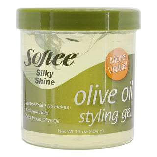SOFTEE OLIVE OIL STYLING GEL 16 OZ - Beautylicious Canada