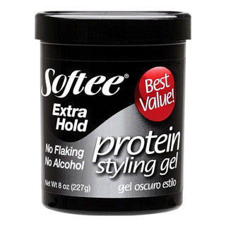 SOFTEE PROTEIN STYLING GEL EXTRA HOLD 8 OZ - Beautylicious Canada