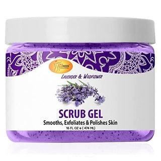 SPAREDI AROMATHERAPY LAVENDER & WILDFLOWER SCRUB GEL 16OZ - Beautylicious Canada