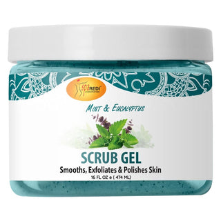 SPAREDI AROMATHERAPY MINT & EUCALYPTUS SCRUB GEL 16OZ - Beautylicious Canada