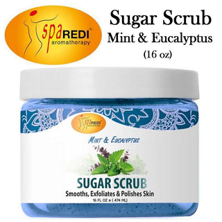 SPAREDI AROMATHERAPY MINT & EUCALYPTUS SUGAR SCRUB 16OZ - Beautylicious Canada
