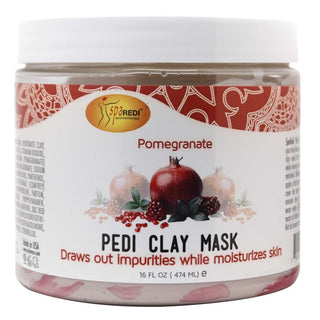 SPAREDI AROMATHERAPY POMEGRANATE PEDI CLAY MASK 16OZ - Beautylicious Canada