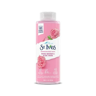 ST. IVES REFRESHING BODY WASH - ROSE WATER & ALOE VERA 16OZ - Beautylicious Canada