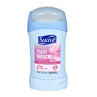 SUAVE ANTI - STAINING INVISIBLE SOLID ANTIPERSPIRANT DEODORANT - POWDER 1.2OZ - Beautylicious Canada