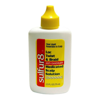 SULFUR 8 Loc Twist and Braid Anti - Dandruff Medicated Scalp Solution, 2.5 Oz - Beautylicious Canada