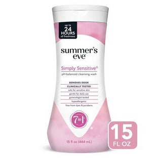 SUMMER'S EVE SIMPLY SENSITIVE DAILY GENTLE WASH 15OZ - Beautylicious Canada