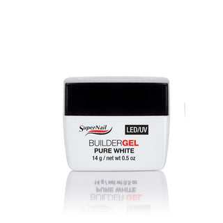 SUPER NAIL LED/UV BUILDER GEL PURE WHITE 0.5OZ - Beautylicious Canada