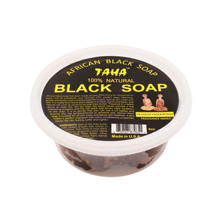 TAHA 100% AFRICAN BLACK SOAP FRANKINCENSE & MYRTH 8OZ - Beautylicious Canada