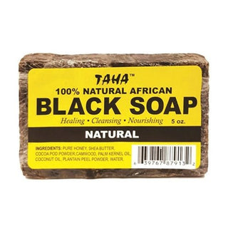 TAHA BLACK SOAP NATURAL 5OZ - Beautylicious Canada