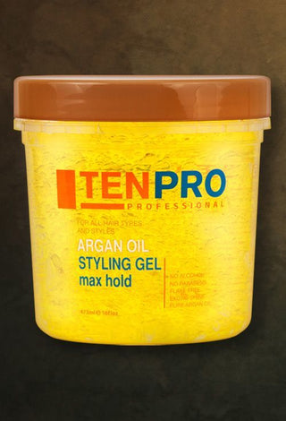TENPRO Max Hold Argan Oil Styling Gel 32 OZ - Beautylicious Canada