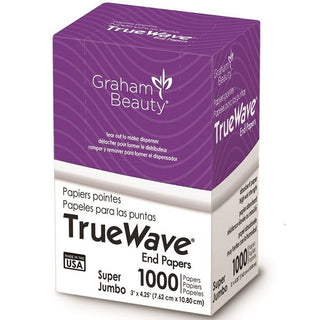 GRAHAM BEAUTY TRUEWAVE END PAPERS SUPER JUMBO 1000 PAPERS