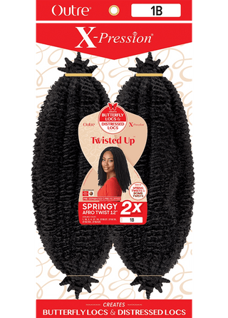 Twisted Up - 2x Springy Afro Twist 12" - Beautylicious Canada