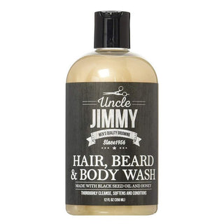 UNCLE JIMMY Hair, Beard & Body Wash 12 Oz - Beautylicious Canada