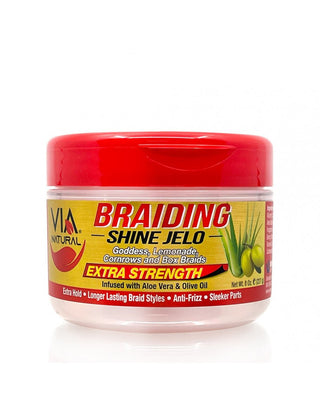 VIA Braiding Shine Extra Strength Jelo 8oz - Beautylicious Canada