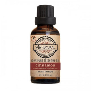VIA NATURAL 100% PURE ESSENTIAL OIL - CINNAMON 1OZ - Beautylicious Canada