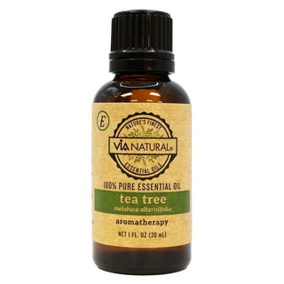 VIA NATURAL 100% PURE ESSENTIAL OIL - TEA TREE 1OZ - Beautylicious Canada