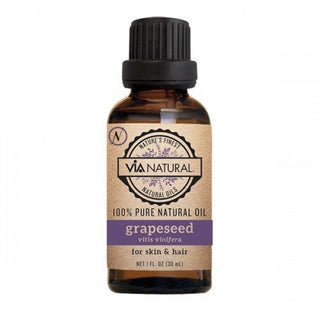 VIA NATURAL 100% PURE NATURAL OIL - GRAPESEED 1OZ - Beautylicious Canada