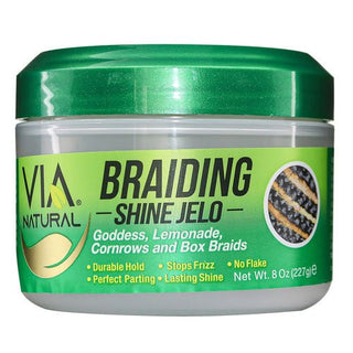 VIA NATURAL Braiding Shine Jelo 8oz - Beautylicious Canada