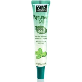 VIA NATURAL PEPPERMINT OIL 100% NATURAL 1.5OZ - Beautylicious Canada